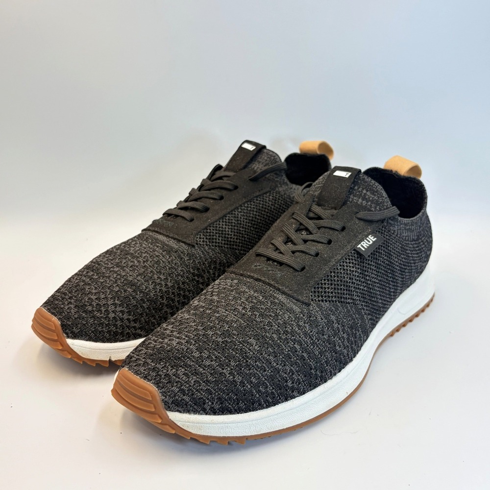 True Linkswear True Knit II Charcoal Grey Spikeless Golf Shoes Mens 10.5 W 12